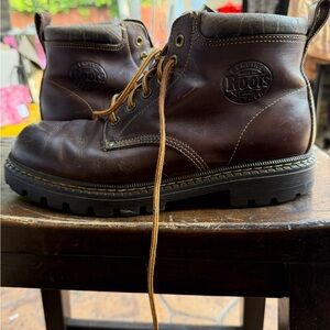 Roots Men's Dark Brown Leather Boots